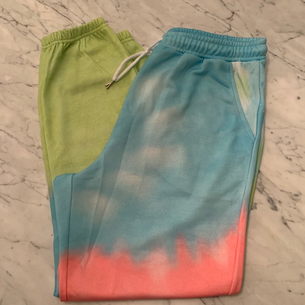Tie Dye Sweatpants / Joggers - L